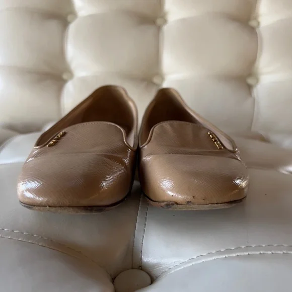 Nude Prada Loafers
